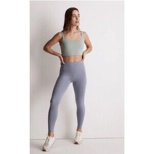 NWT Madewell Women's Medium  MWL Form High-Rise 25" Leggings Blue Hematite‎ Yoga